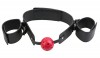 Кляп-наручники с красным шариком Breathable Ball Gag Restraint фото 1 — pink-kiss