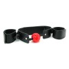 Кляп-наручники с красным шариком Breathable Ball Gag Restraint фото 6 — pink-kiss