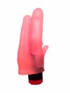 Двойной анально-вагинальный вибромассажёр с лепестками - 17 см. фото 2 — pink-kiss
