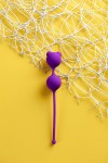 Фиолетовые вагинальные шарики A-Toys с ушками фото 6 — pink-kiss