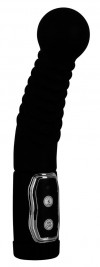 Чёрный стимулятор простаты с ротацией Prostate Twister - 20 см. фото 1 — pink-kiss