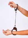 Эксклюзивные наручники со сменными цепями фото 2 — pink-kiss