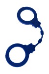 Синие силиконовые наручники "Штучки-дрючки" фото 1 — pink-kiss