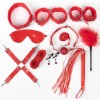Красный БДСМ-набор «Оки-Чпоки» из 11 предметов фото 15 — pink-kiss