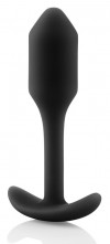 Чёрная пробка для ношения B-vibe Snug Plug 1 - 9,4 см. фото 5 — pink-kiss