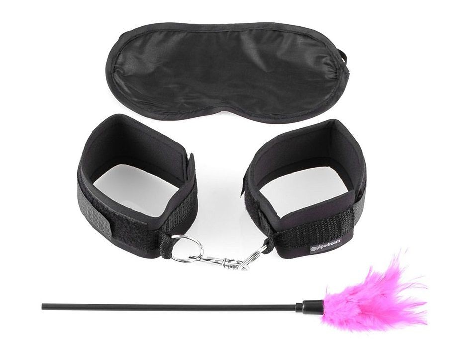 Набор фиксаций для эротических игр с перышком Sensual Seduction Kit фото 1 — pink-kiss
