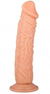 Упругий фаллоимитатор на присоске - 19,5 см. фото 1 — pink-kiss