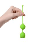 Зеленые вагинальные шарики A-Toys с ушками фото 3 — pink-kiss