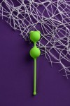 Зеленые вагинальные шарики A-Toys с ушками фото 6 — pink-kiss