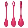 Набор из 3 красных вагинальных шариков Yoni Power 1 фото 2 — pink-kiss