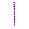 Фиолетовая фигурная анальная цепочка Cosmo - 32 см. фото 1 — pink-kiss