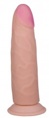 Фаллоимитатор на присоске из неоскин - 17 см. фото 1 — pink-kiss