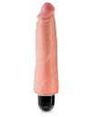 Телесный вибратор-реалистик 8" Vibrating Stiffy - 24,8 см. фото 1 — pink-kiss