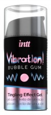 Жидкий интимный гель с эффектом вибрации Vibration! Bubble Gum - 15 мл. фото 1 — pink-kiss