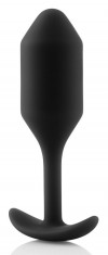 Чёрная пробка для ношения B-vibe Snug Plug 2 - 11,4 см. фото 5 — pink-kiss