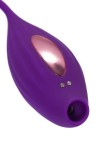 Фиолетовый вакуумный стимулятор клитора Ginny с виброяйцом фото 11 — pink-kiss