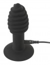 Черная анальная вибропробка Twist Butt Plug - 10,7 см. фото 5 — pink-kiss