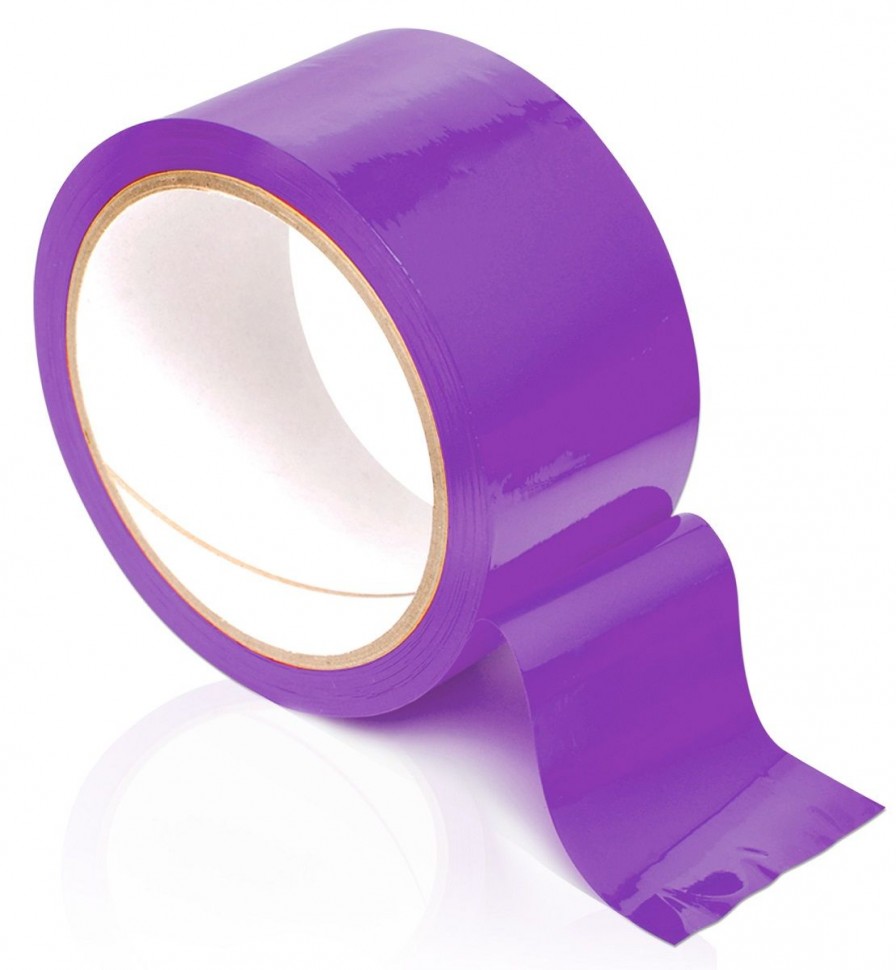Фиолетовая самоклеящаяся лента для связывания Pleasure Tape - 10,6 м. фото 1 — pink-kiss