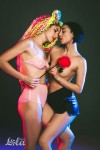 Красный пуховый тиклер Nightfall - 41 см. фото 3 — pink-kiss