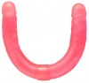 Двусторонний гелевый фаллоимитатор - 44 см. фото 1 — pink-kiss