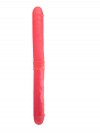 Двусторонний гелевый фаллоимитатор - 44 см. фото 2 — pink-kiss