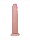 Фаллоимитатор на присоске с венами и точками на стволе - 21,6 см. фото 2 — pink-kiss