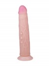 Фаллоимитатор на присоске с венами и точками на стволе - 21,6 см. фото 4 — pink-kiss