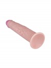 Фаллоимитатор на присоске с венами и точками на стволе - 21,6 см. фото 5 — pink-kiss