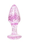 Фиолетовая акриловая анальная втулка - 8 см. фото 1 — pink-kiss
