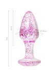 Фиолетовая акриловая анальная втулка - 8 см. фото 9 — pink-kiss