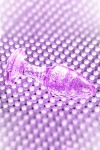 Фиолетовая акриловая анальная втулка - 8 см. фото 10 — pink-kiss