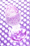 Фиолетовая акриловая анальная втулка - 8 см. фото 11 — pink-kiss