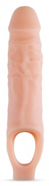 Телесный реалистичный фаллоудлинитель 9 Inch Silicone Cock Sheath Penis Extender - 22,86 см. фото 1 — pink-kiss