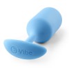 Голубая пробка для ношения B-vibe Snug Plug 3 - 12,7 см. фото 2 — pink-kiss