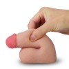 Накладной телесный фаллос - 12,6 см. фото 2 — pink-kiss