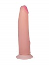 Реалистичный фаллоимитатор с бугорком - 18,5 см. фото 2 — pink-kiss