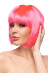 Ярко-розовый парик "Ахира" фото 2 — pink-kiss