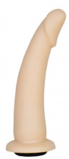 Телесная гладкая насадка-фаллоимитатор Harness - 17 см. фото 1 — pink-kiss