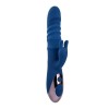 Синий вибратор-кролик The Ringer с функцией поступательных движений - 23,8 см. фото 1 — pink-kiss