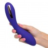 Фиолетовый вибратор с электростимуляцией Intimate E-Stimulator Wand - 21,5 см. фото 4 — pink-kiss