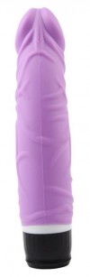 Фиолетовый вибратор-реалистик Thick Realistic Dildo - 19,5 см. фото 3 — pink-kiss