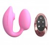 Розовый U-образный стимулятор клитора и точки G с пультом ДУ Wonderlover фото 1 — pink-kiss
