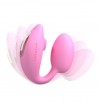 Розовый U-образный стимулятор клитора и точки G с пультом ДУ Wonderlover фото 3 — pink-kiss