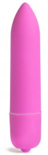 Розовая вибропуля X-Basic Long Bullet-10 speeds - 9 см. фото 1 — pink-kiss
