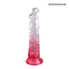 Красный гибкий фаллоимитатор на присоске - 20,5 см. фото 1 — pink-kiss