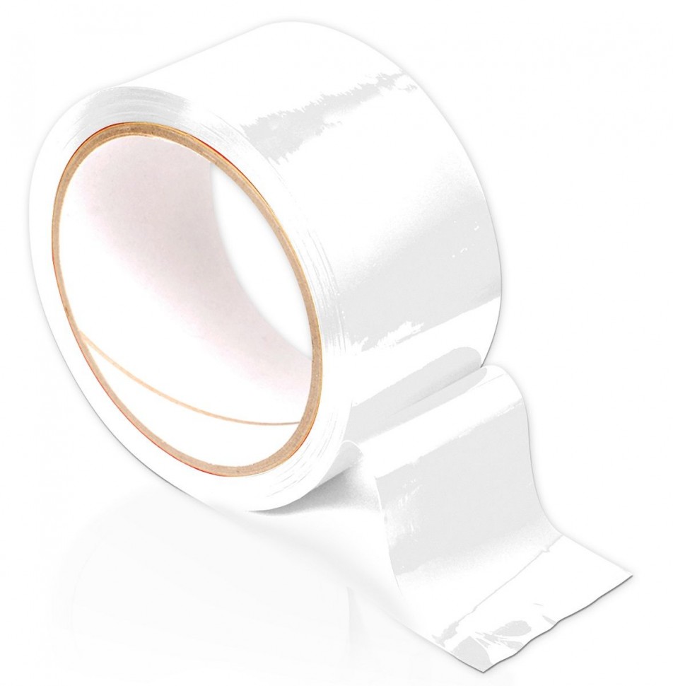 Белая самоклеящаяся лента для связывания Pleasure Tape - 10,6 м. фото 1 — pink-kiss
