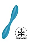 Синий гибкий вибратор Satisfyer G-Spot Flex 1 - 19,5 см. фото 2 — pink-kiss