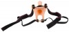 Силиконовый полый страпон на ремнях Silicone Strap-on - 16 см. фото 3 — pink-kiss