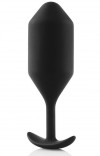 Чёрная пробка для ношения B-vibe Snug Plug 4 - 14 см. фото 5 — pink-kiss
