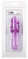 Фиолетовая стимулирующая насадка с шипами и шишечками - 13,5 см. фото 2 — pink-kiss